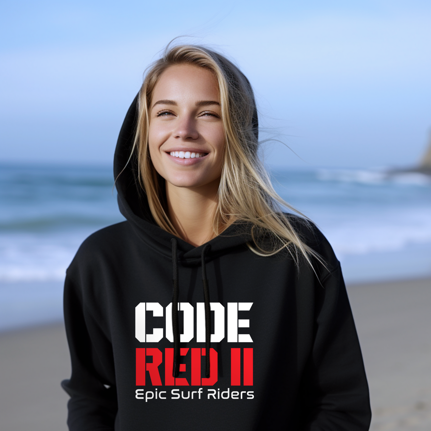 CODE RED II Tahiti surf hoodie
