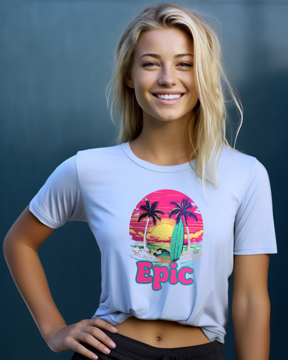 Retro Series - Epic Tropic Surf | unisex surf t-shirt
