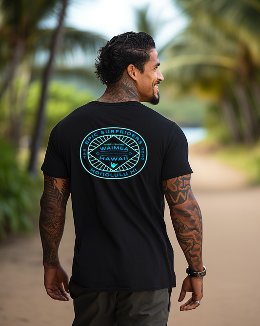 Waimea Work Blues Hawaii surf t-shirt